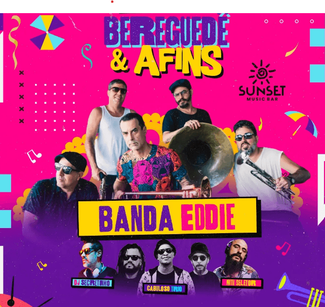 Banda Eddie, Cabuloso Trio, DJ Secretinho, DJ Niti Seletor